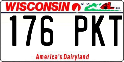 WI license plate 176PKT