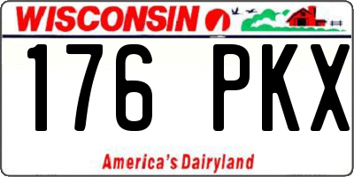 WI license plate 176PKX