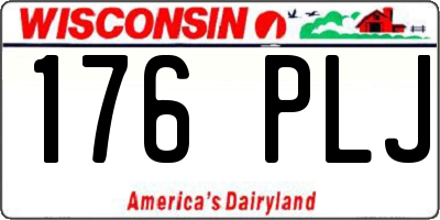 WI license plate 176PLJ