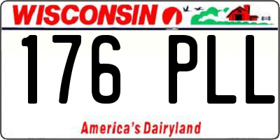 WI license plate 176PLL