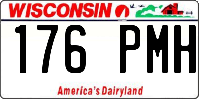 WI license plate 176PMH