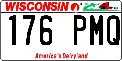 WI license plate 176PMQ