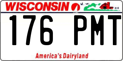 WI license plate 176PMT