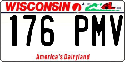 WI license plate 176PMV