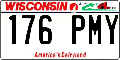 WI license plate 176PMY