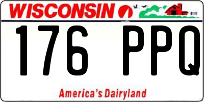 WI license plate 176PPQ