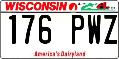 WI license plate 176PWZ