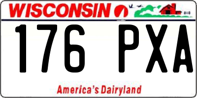 WI license plate 176PXA