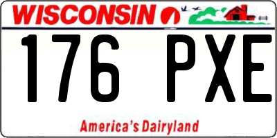 WI license plate 176PXE