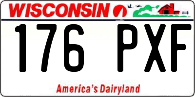 WI license plate 176PXF