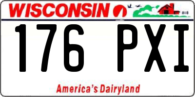 WI license plate 176PXI