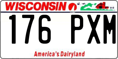 WI license plate 176PXM