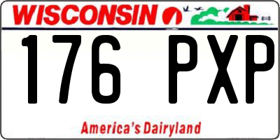 WI license plate 176PXP