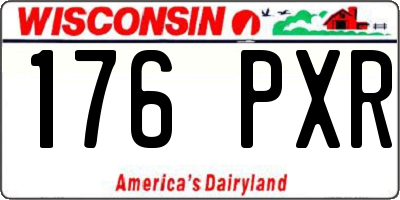 WI license plate 176PXR