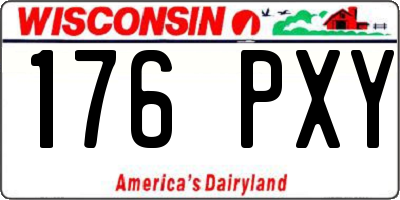WI license plate 176PXY