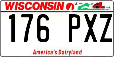 WI license plate 176PXZ
