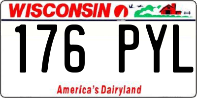 WI license plate 176PYL