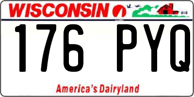 WI license plate 176PYQ