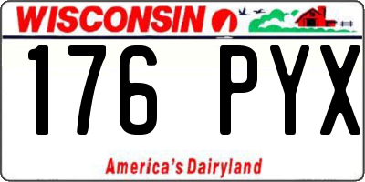 WI license plate 176PYX