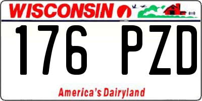 WI license plate 176PZD