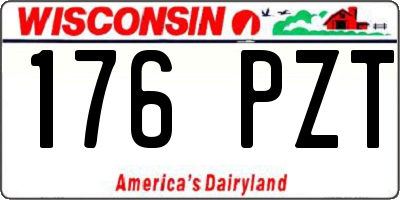 WI license plate 176PZT