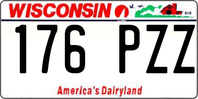 WI license plate 176PZZ