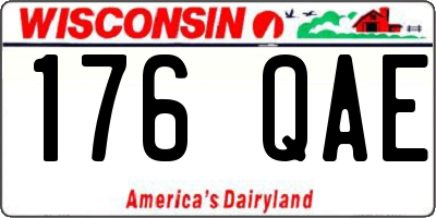 WI license plate 176QAE