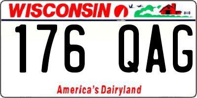 WI license plate 176QAG