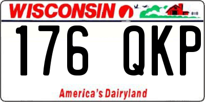 WI license plate 176QKP