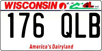 WI license plate 176QLB