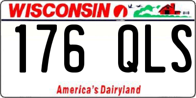 WI license plate 176QLS