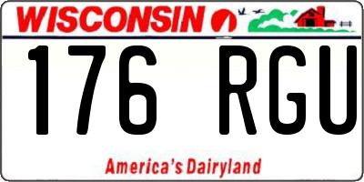 WI license plate 176RGU