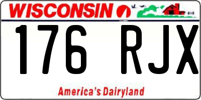 WI license plate 176RJX