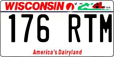 WI license plate 176RTM