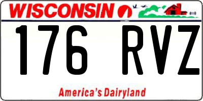 WI license plate 176RVZ
