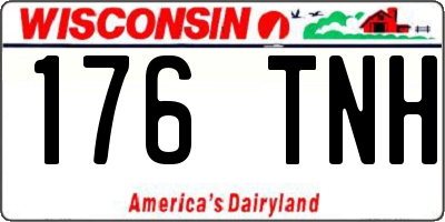 WI license plate 176TNH