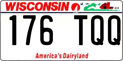 WI license plate 176TQQ