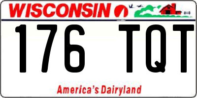 WI license plate 176TQT