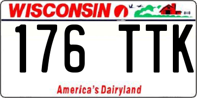 WI license plate 176TTK