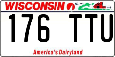 WI license plate 176TTU