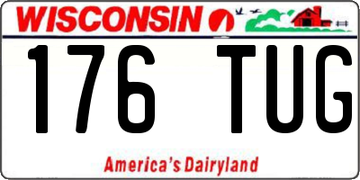 WI license plate 176TUG