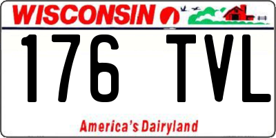WI license plate 176TVL