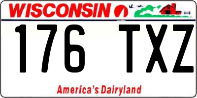 WI license plate 176TXZ