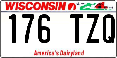 WI license plate 176TZQ