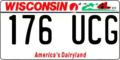 WI license plate 176UCG