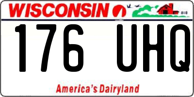 WI license plate 176UHQ