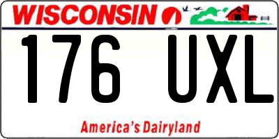 WI license plate 176UXL