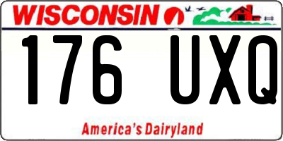 WI license plate 176UXQ