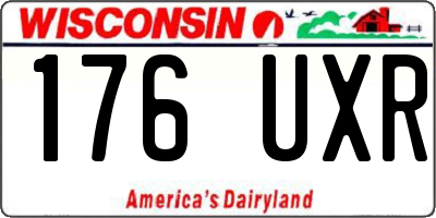WI license plate 176UXR
