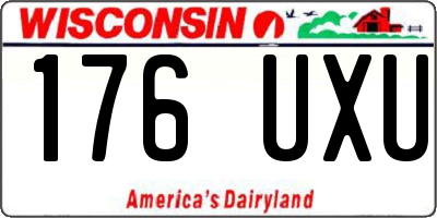 WI license plate 176UXU